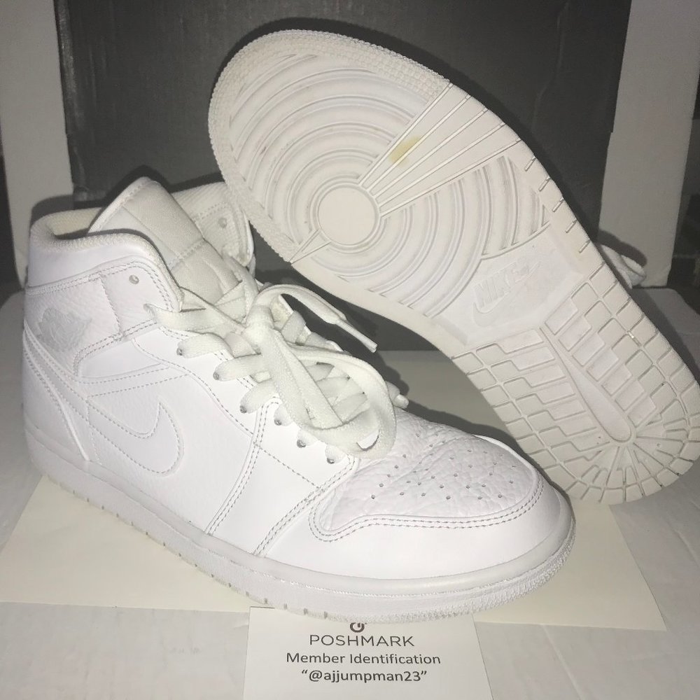 Air Jordan 1 mid 2018 retro Triple White